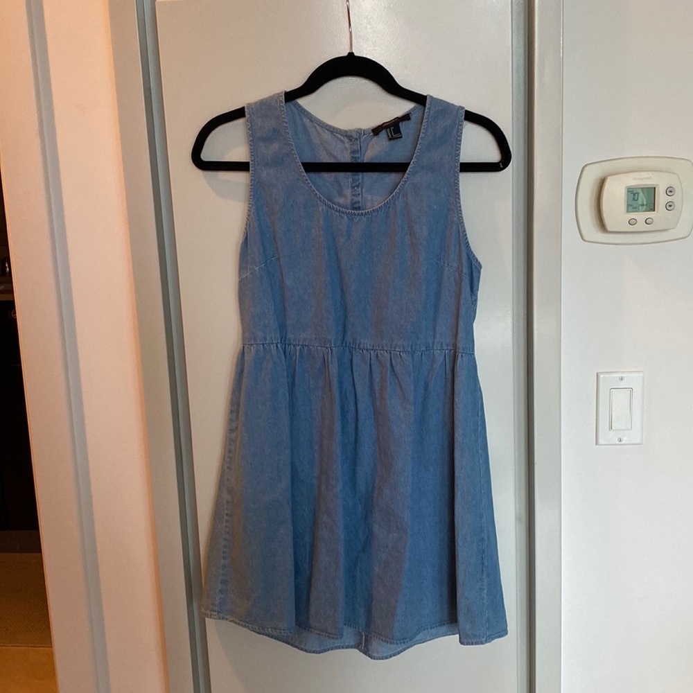 Cotton Denim Forever 21 Tank Top Dress